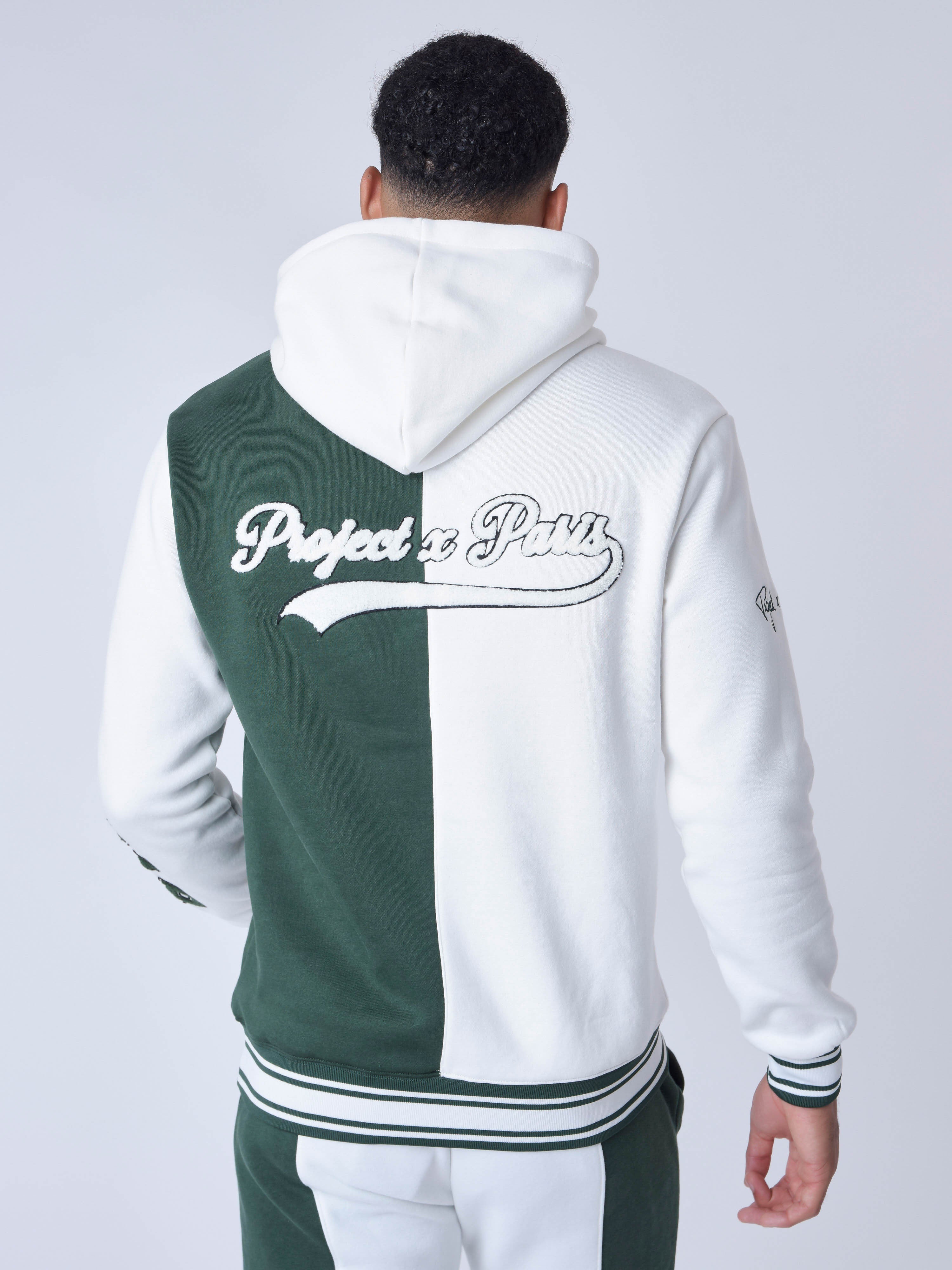 Sudadera con capucha estilo universitario con logo-5