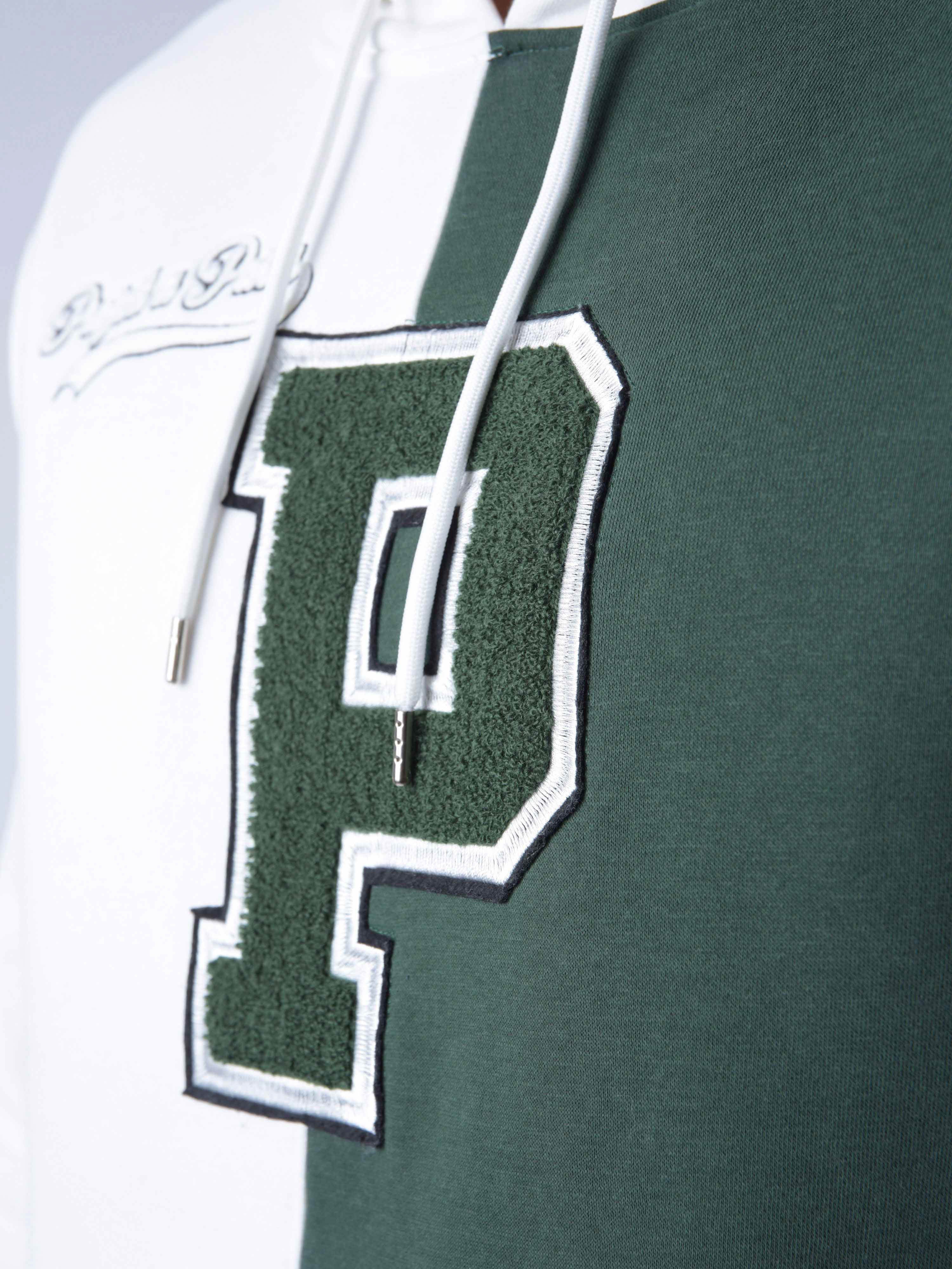 Sudadera con capucha estilo universitario con logo-6