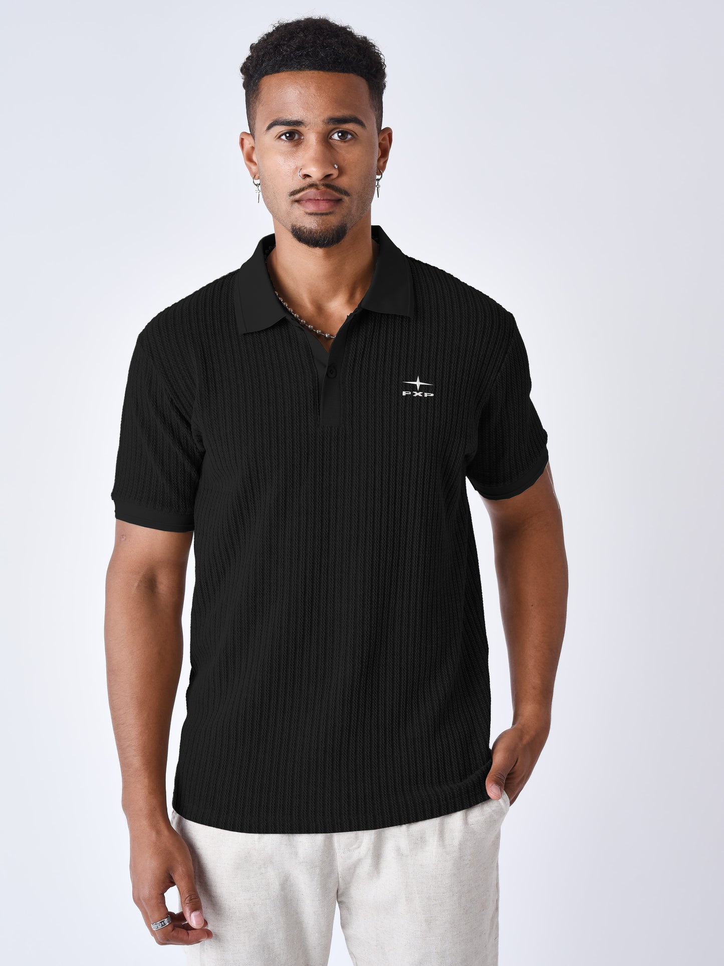 Polo Preppy texturé