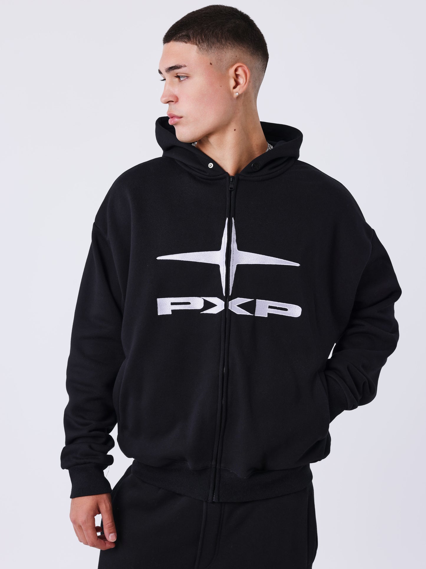 Sweat à capuche zippé Essentials