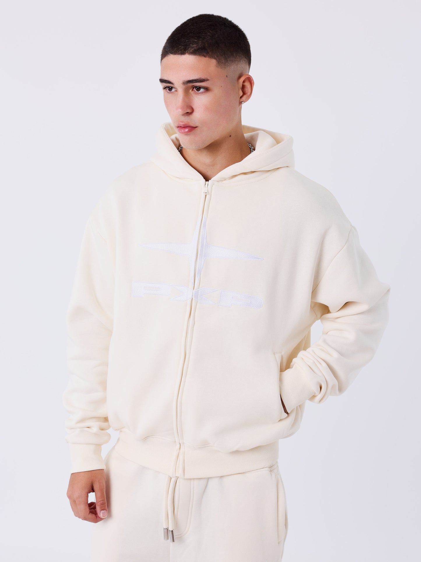 Sudadera con capucha y cremallera Essentials