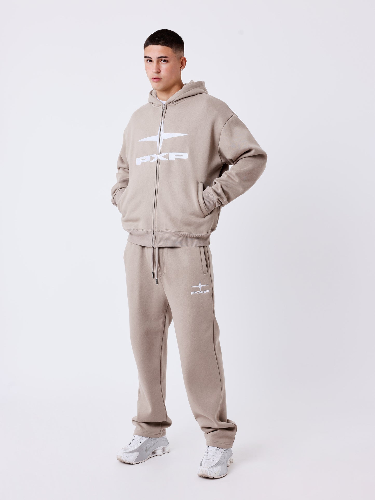 Essentials Kapuzen-Sweatshirt mit Reißverschluss