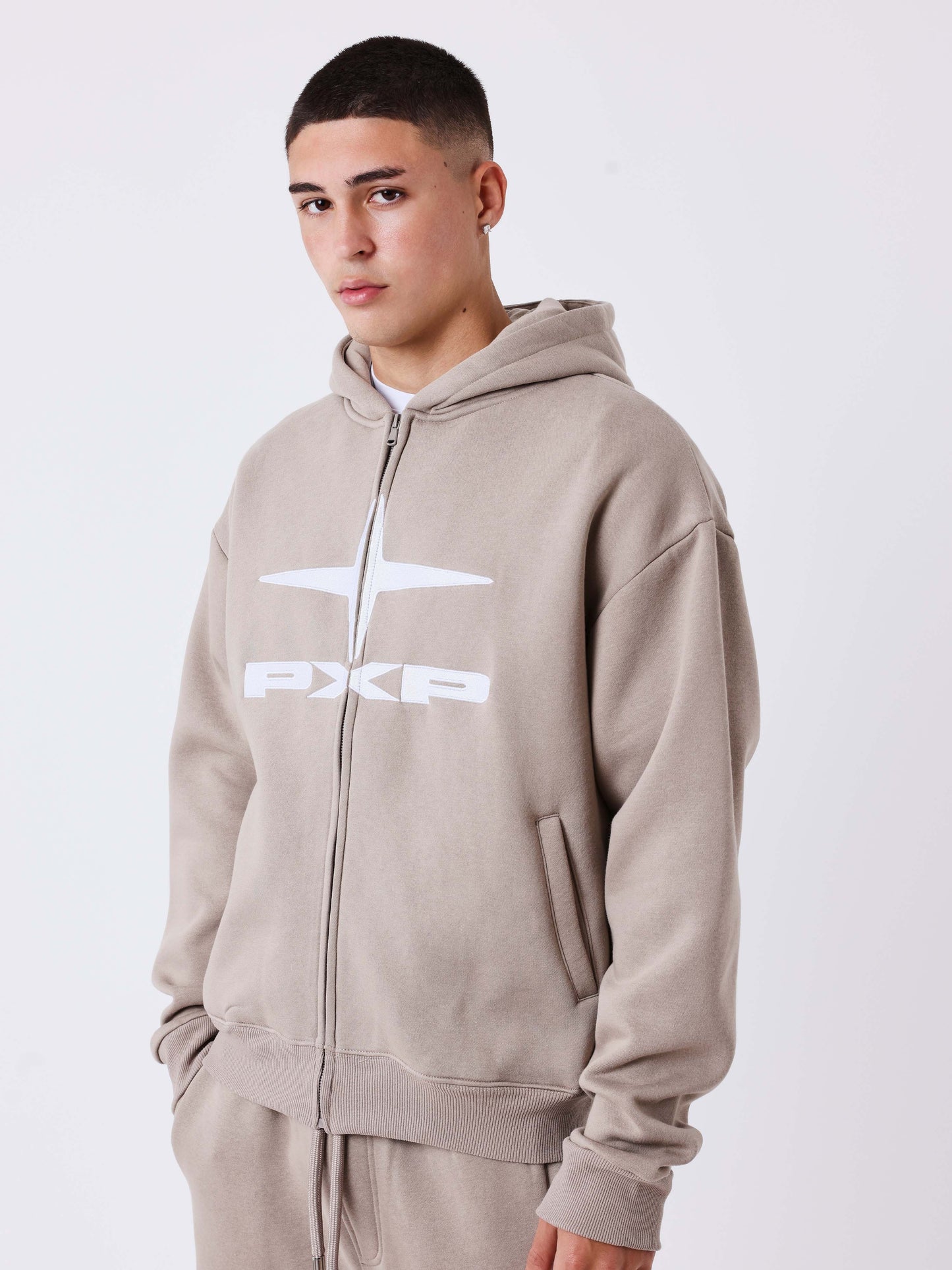 Essentials Kapuzen-Sweatshirt mit Reißverschluss