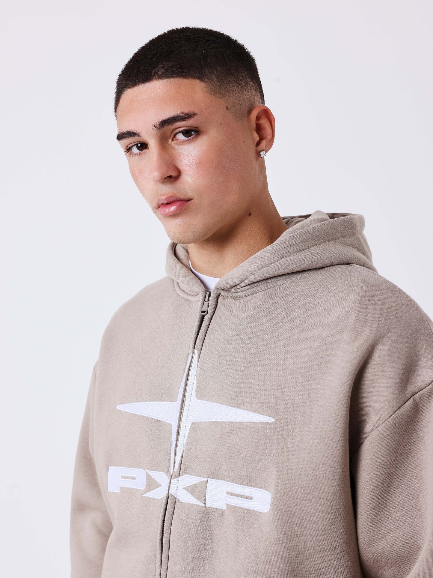 Essentials Kapuzen-Sweatshirt mit Reißverschluss