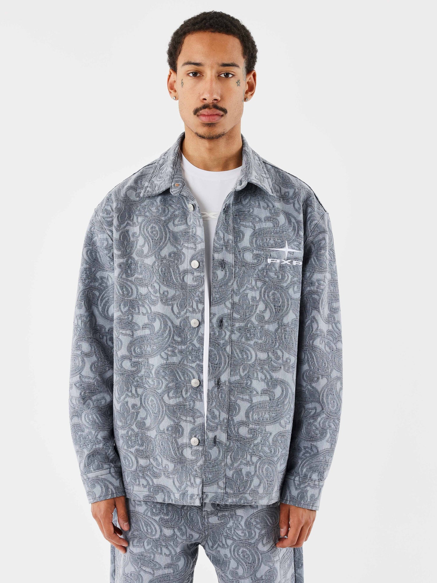Camicia overshirt Kalash x PXP con motivo bandana