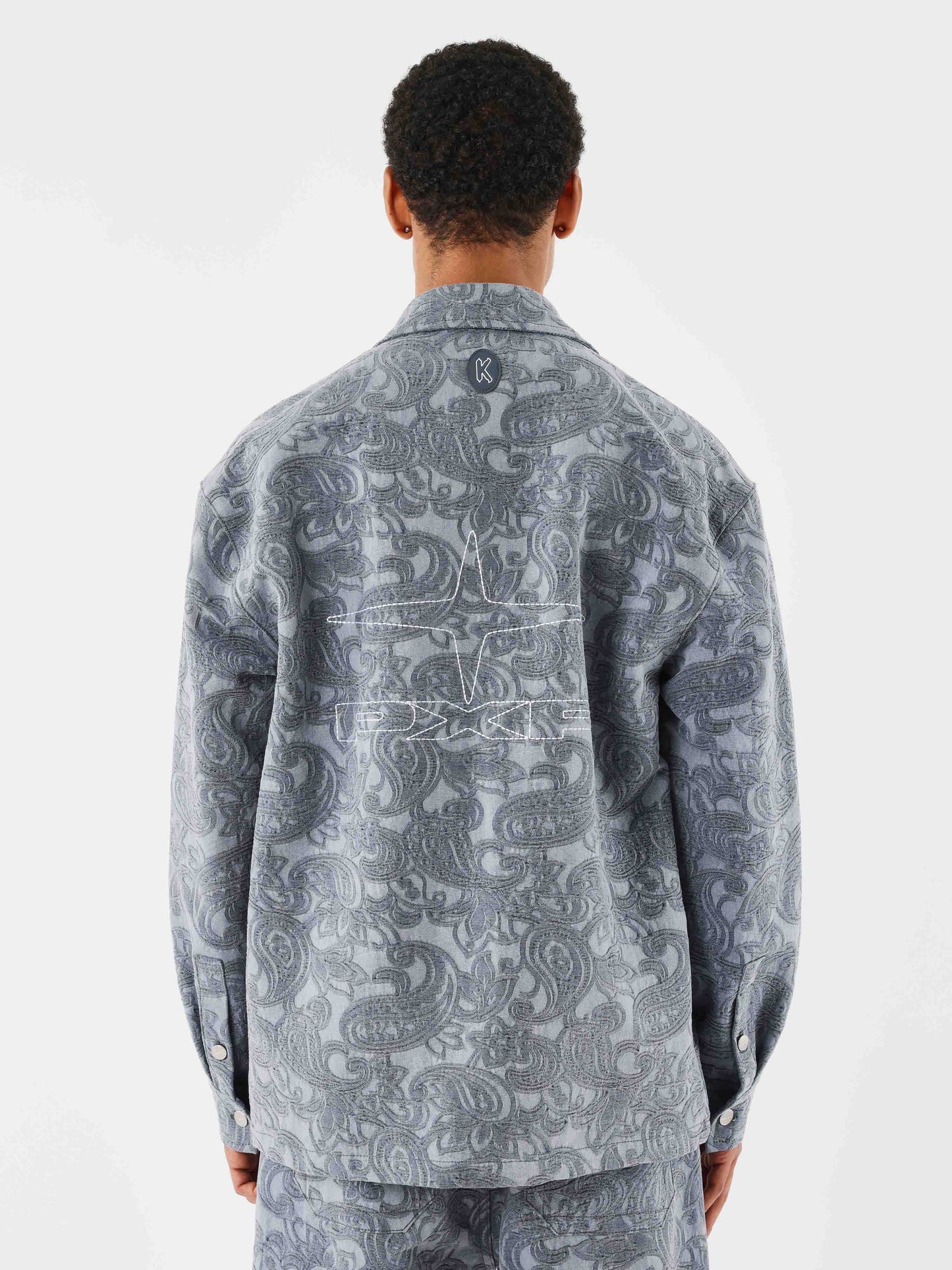 Camicia overshirt Kalash x PXP con motivo bandana