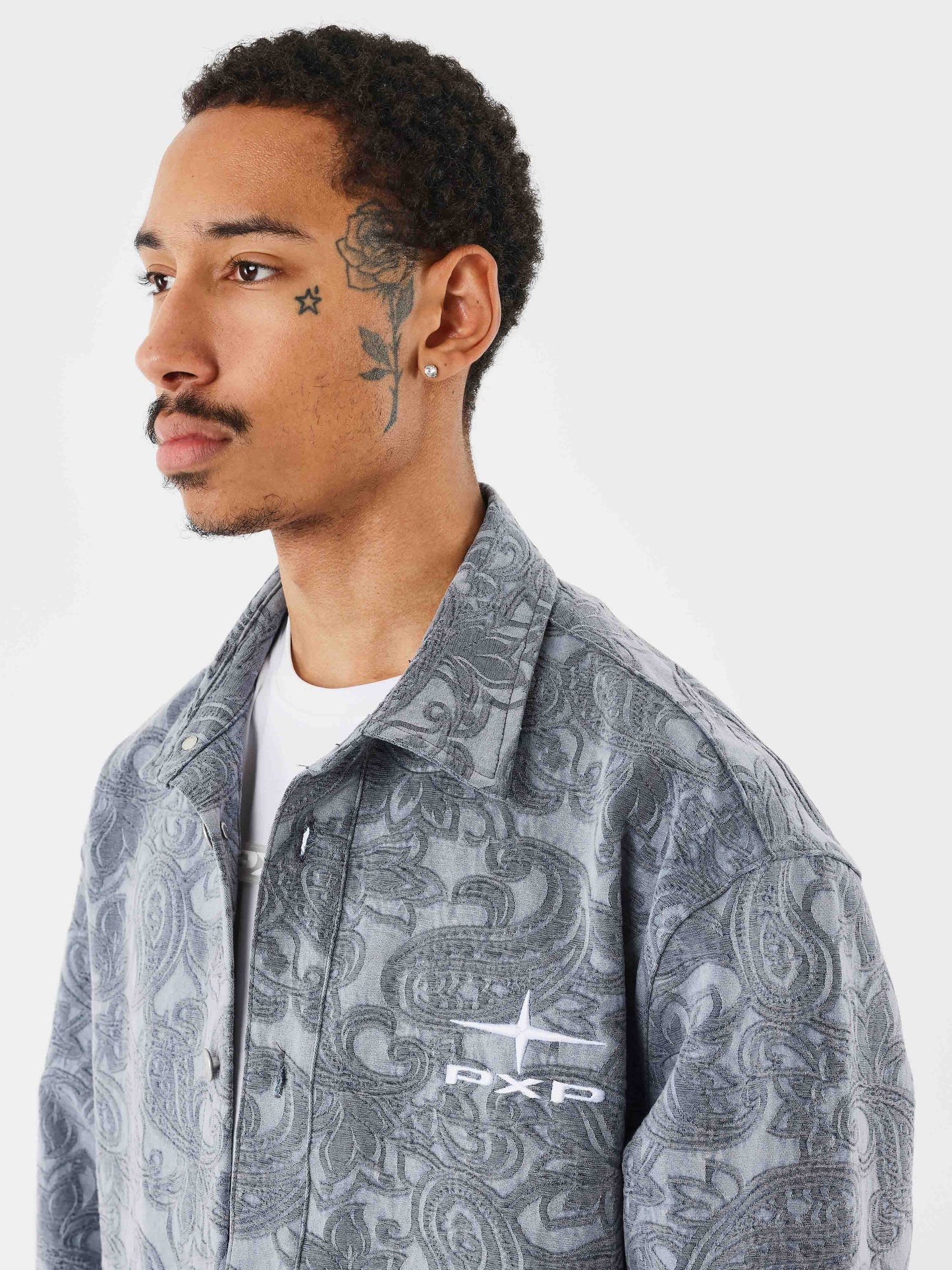 Camicia overshirt Kalash x PXP con motivo bandana