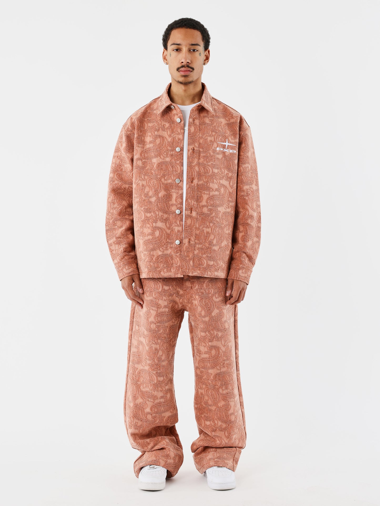 Sobrecamisa Kalash x PXP com estampas bandana