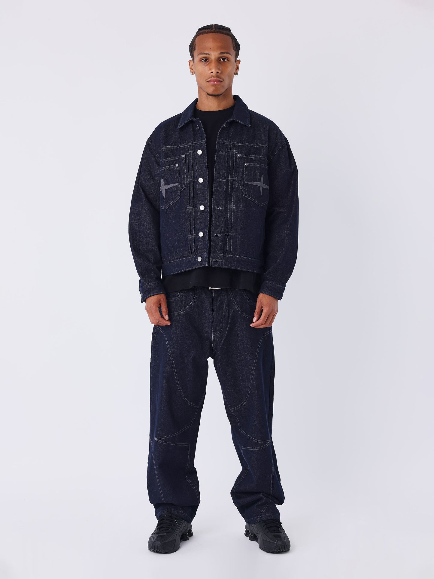 Jaqueta de denim cru