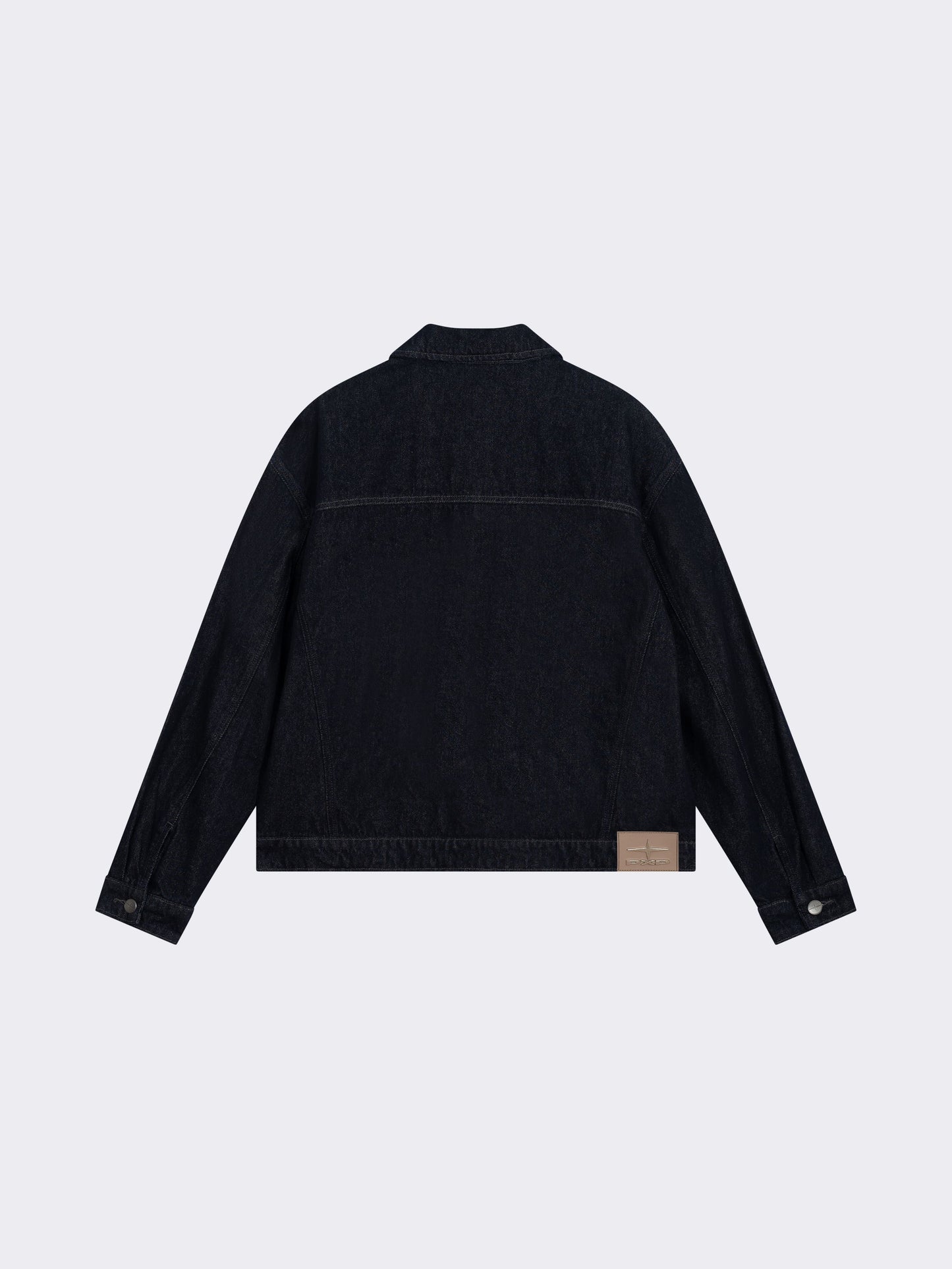 Schwarz verwaschene Denimjacke