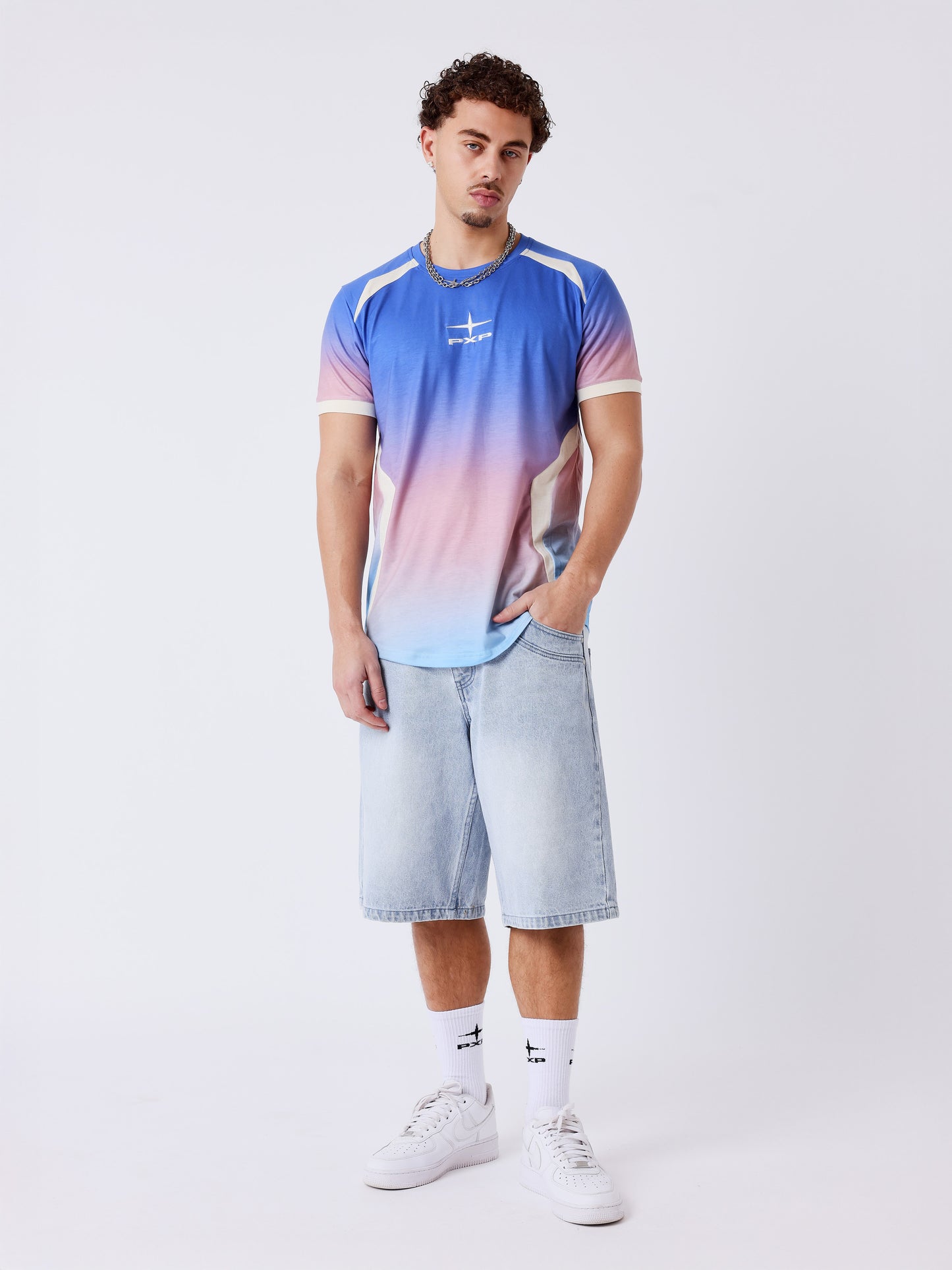 T-shirt z krótkim rękawem w kolorze gradientowym