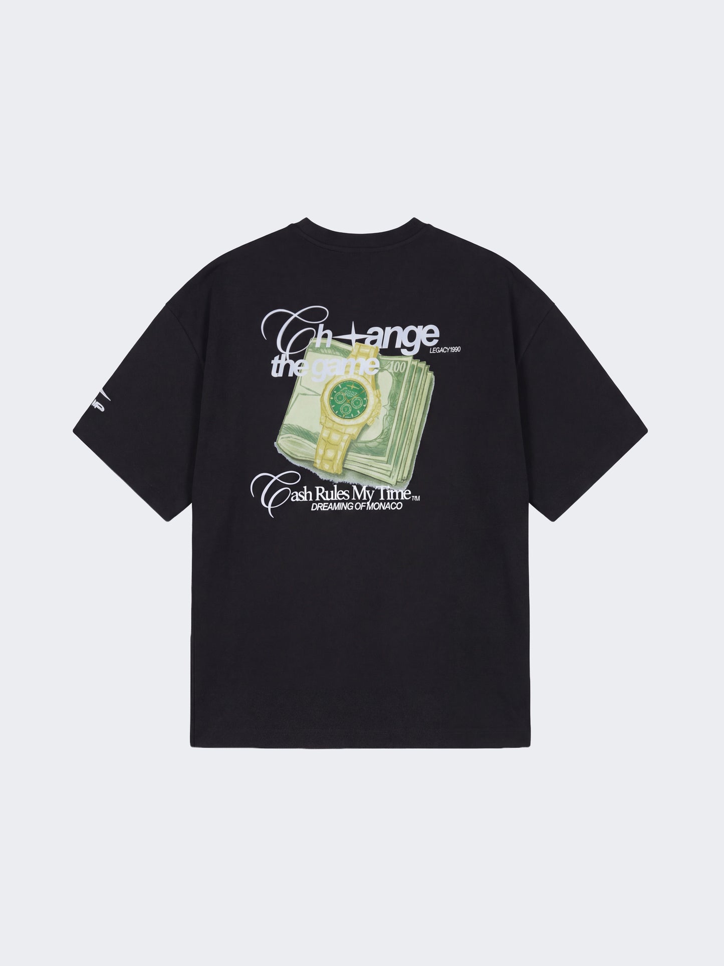 Tricou imprimat Cash Rules My Time