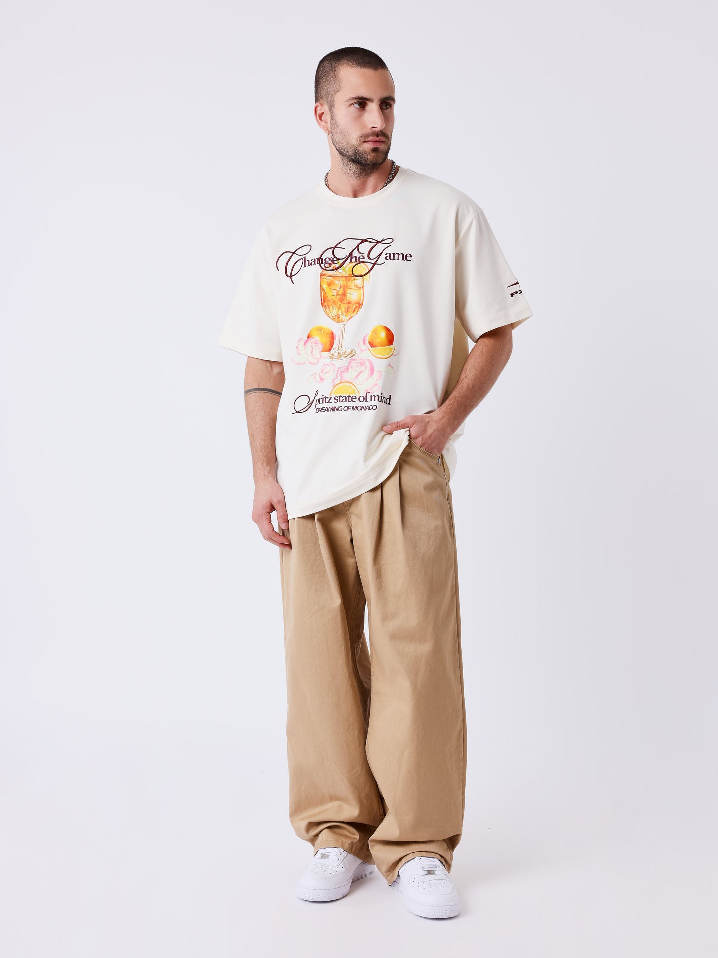 Spritz Monaco tryckt T-shirt