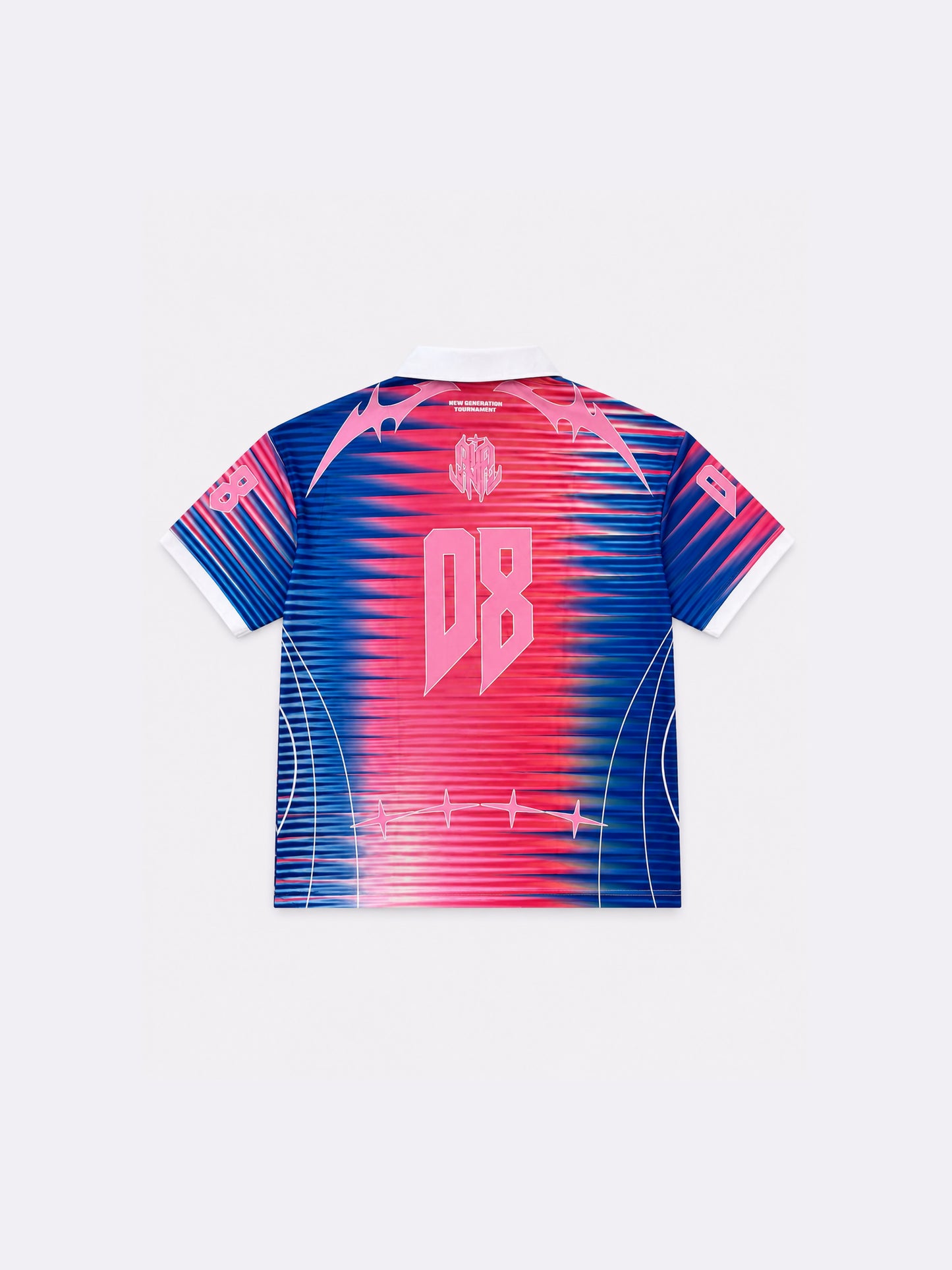 Camisola estampada com gola polo