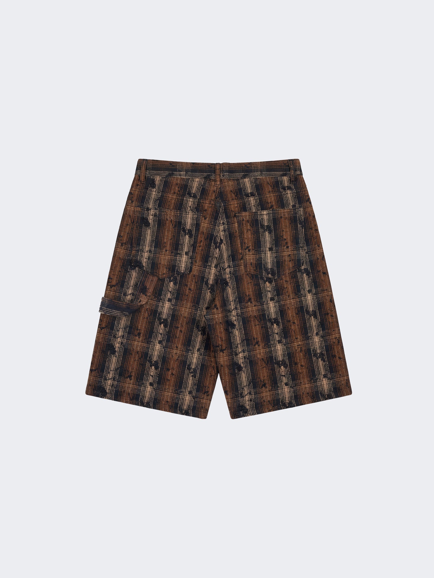 Short cargo Grunge Plaid