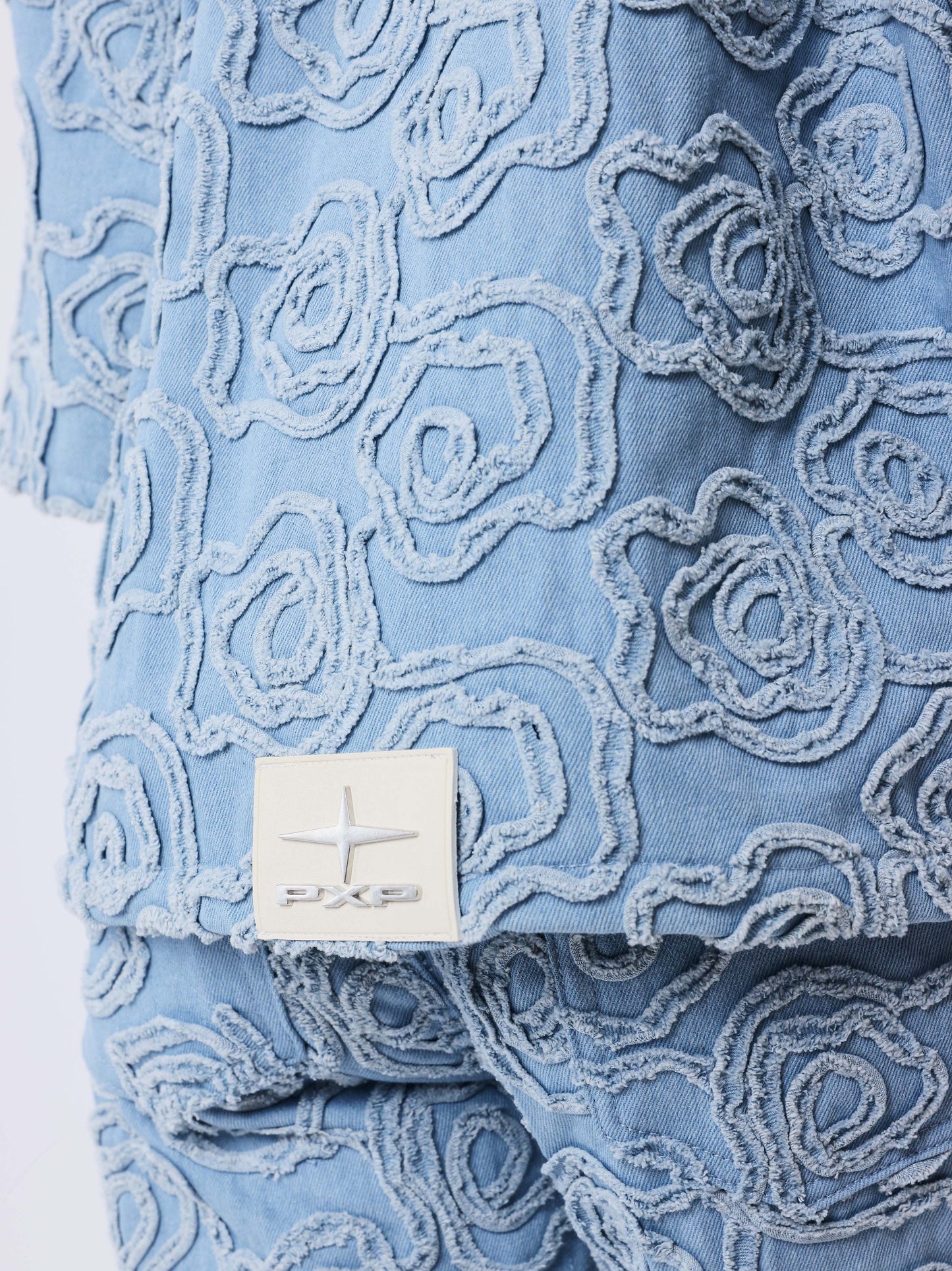 Camicia in denim a maniche corte Cloudy