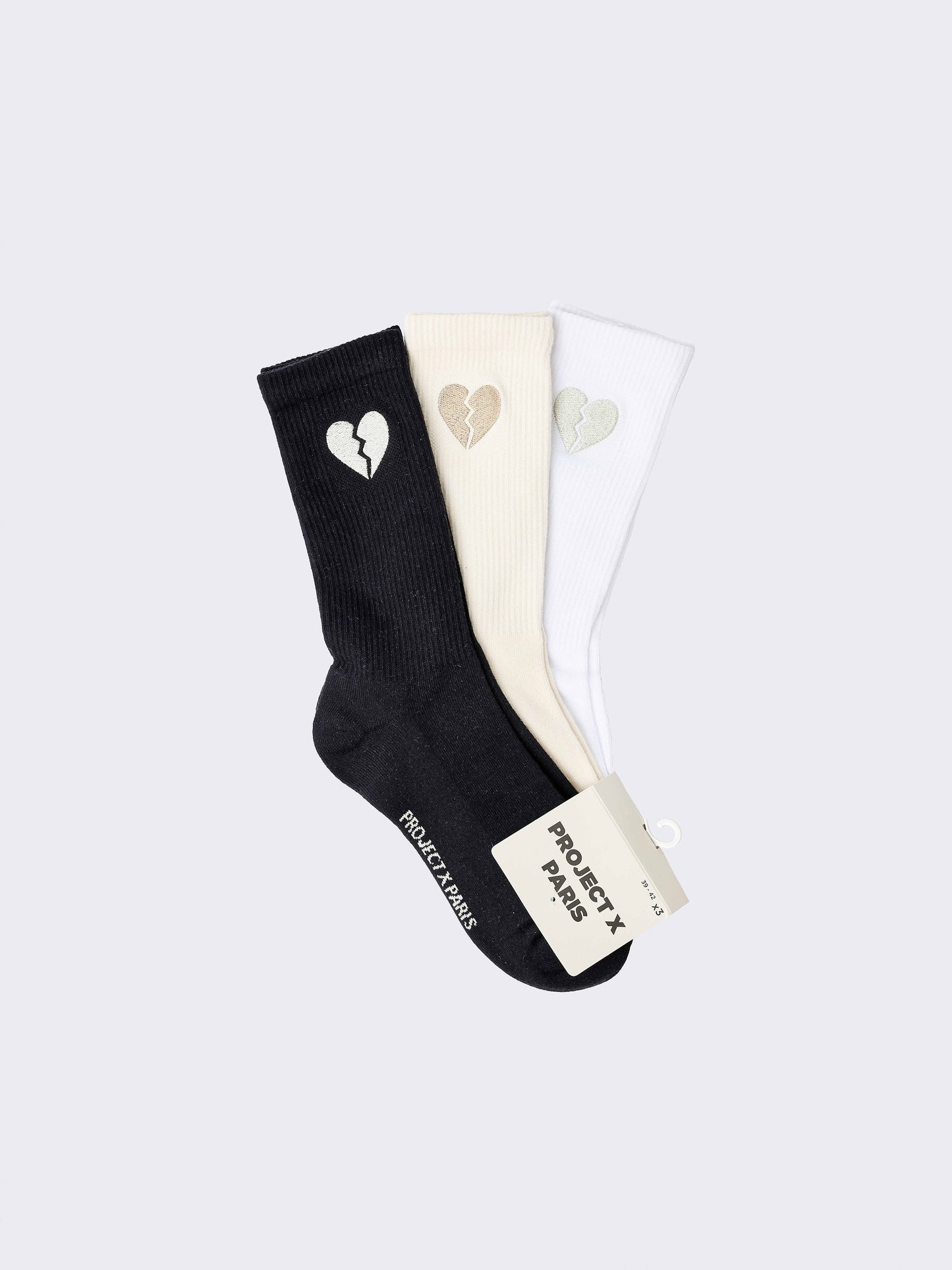 Chaussettes cœur brisé