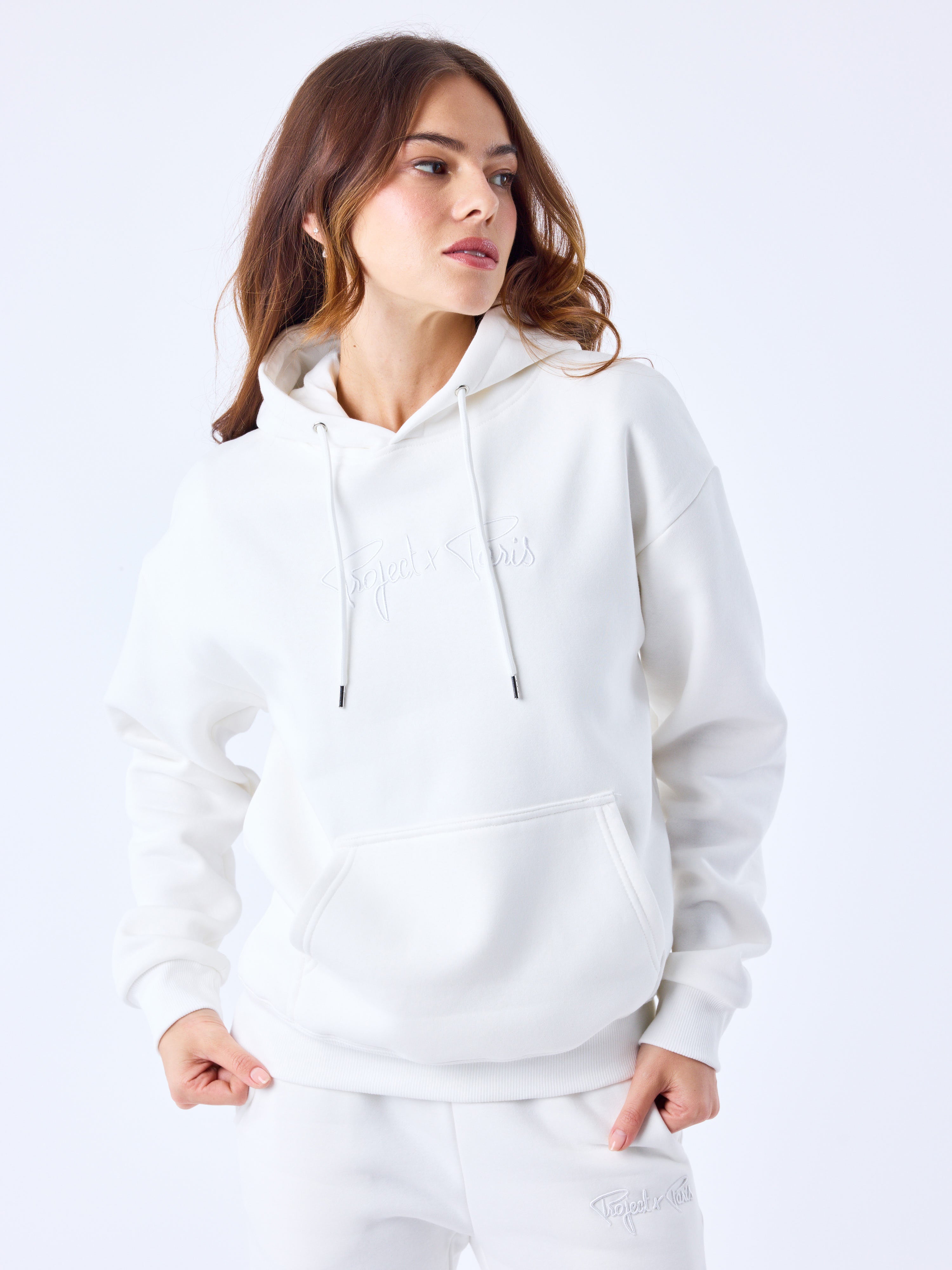 Sudadera Con Capucha BELSTAFF Mujer Talla 6 - Color Blanco, Ocasión Muy Buen Estado