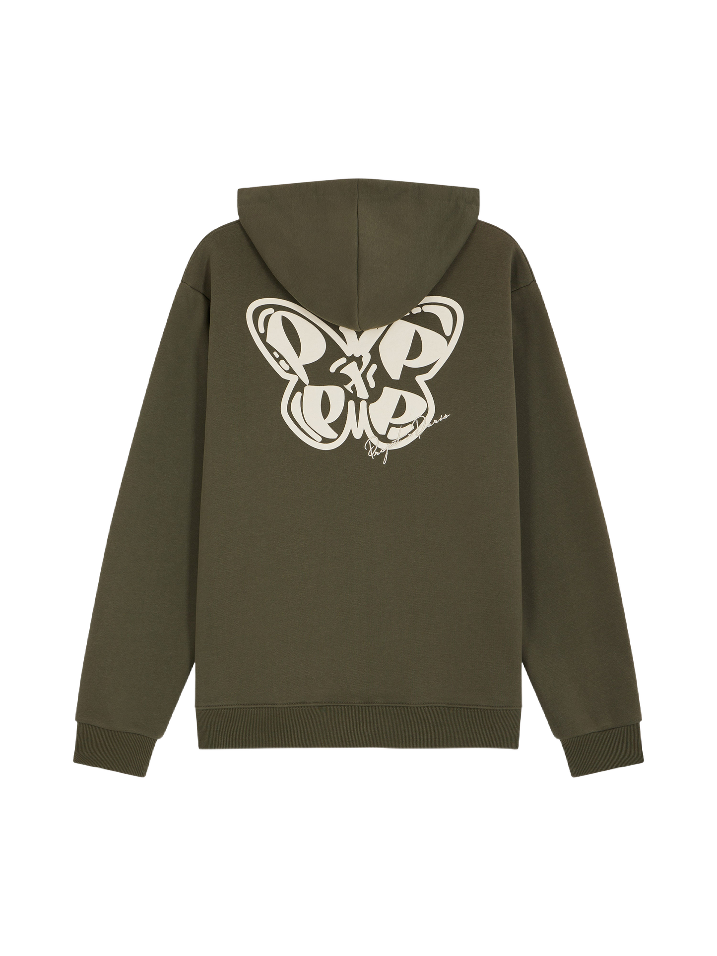 sweat-a-capuche-papillon-5290-olive-fonce-packshot-backgroundremoved