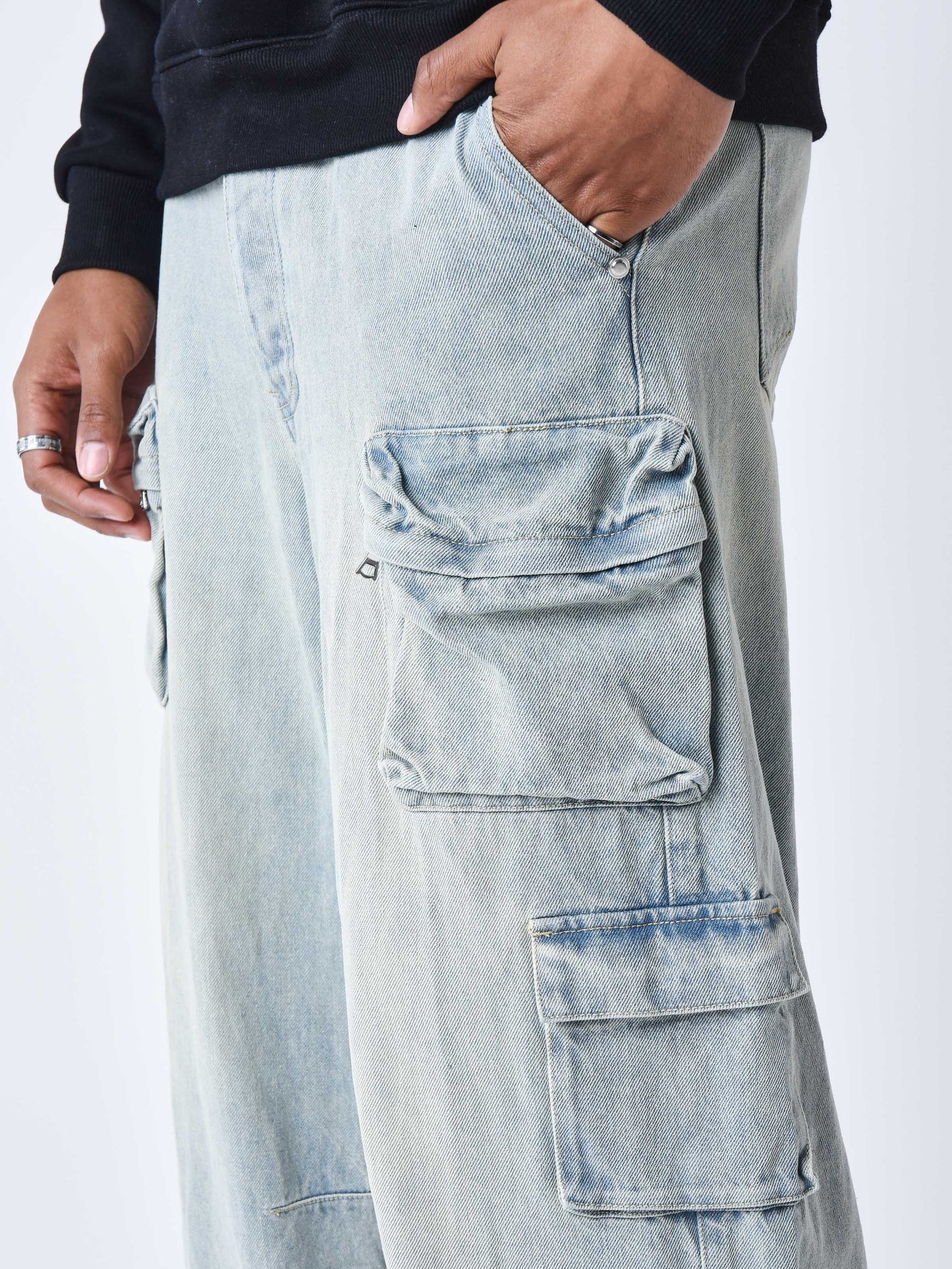 jeans-ample-multipoches-bleu