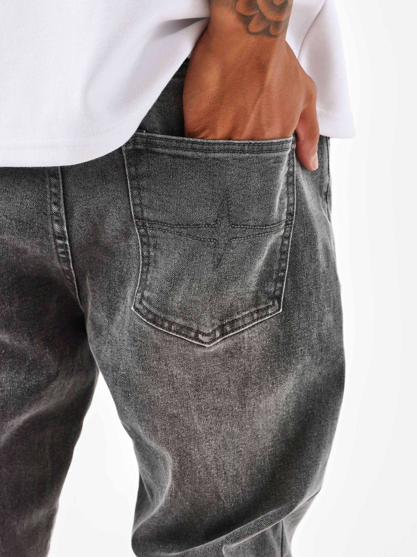 jeans-flare-gris