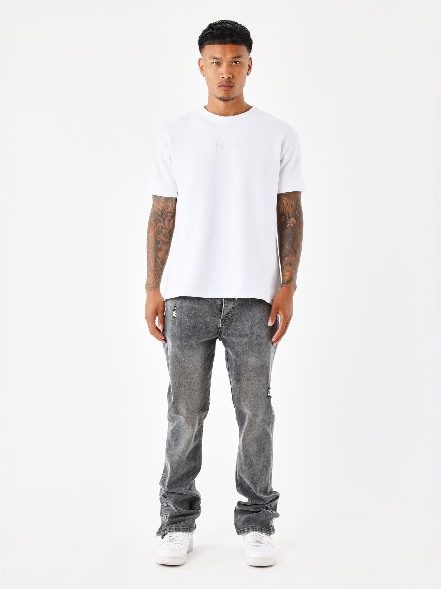 jeans-flare-gris