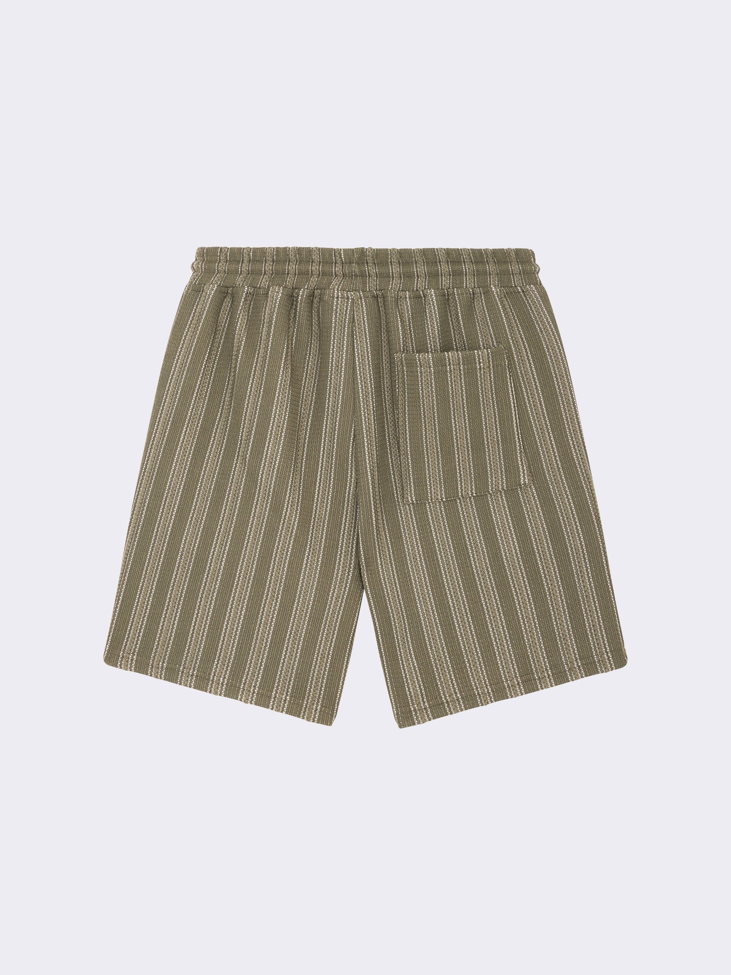 short-decontractee-en-maille-olive-fonce