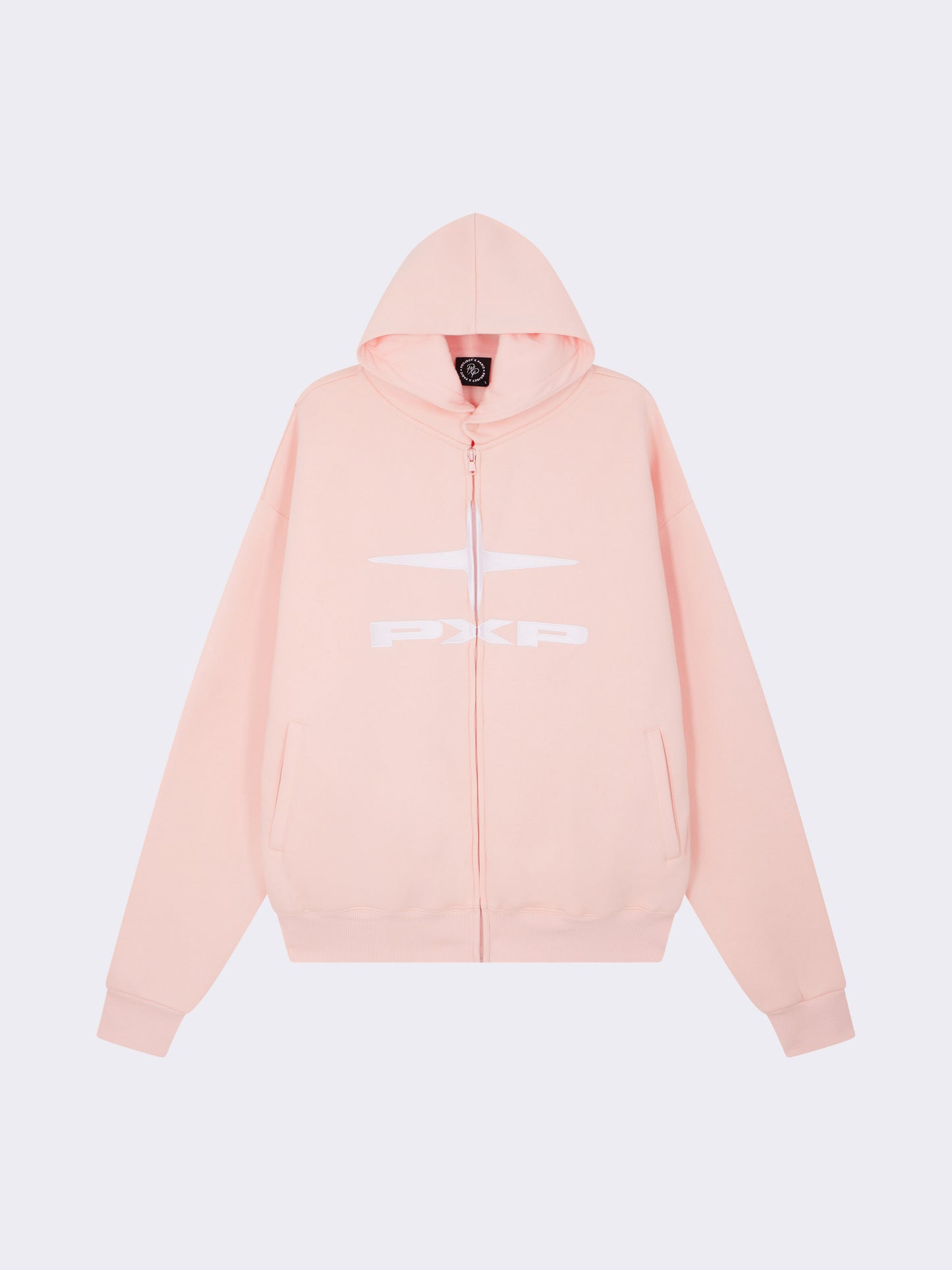 sweat-a-capuche-zippe-polaris-rose