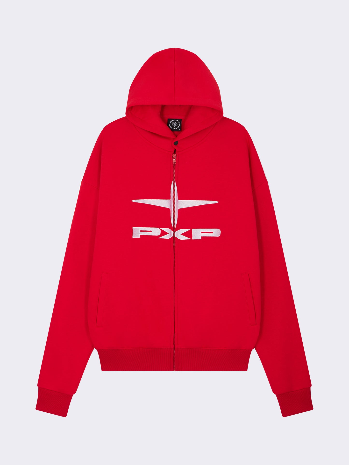 sweat-a-capuche-zippe-polaris-rouge -packshot