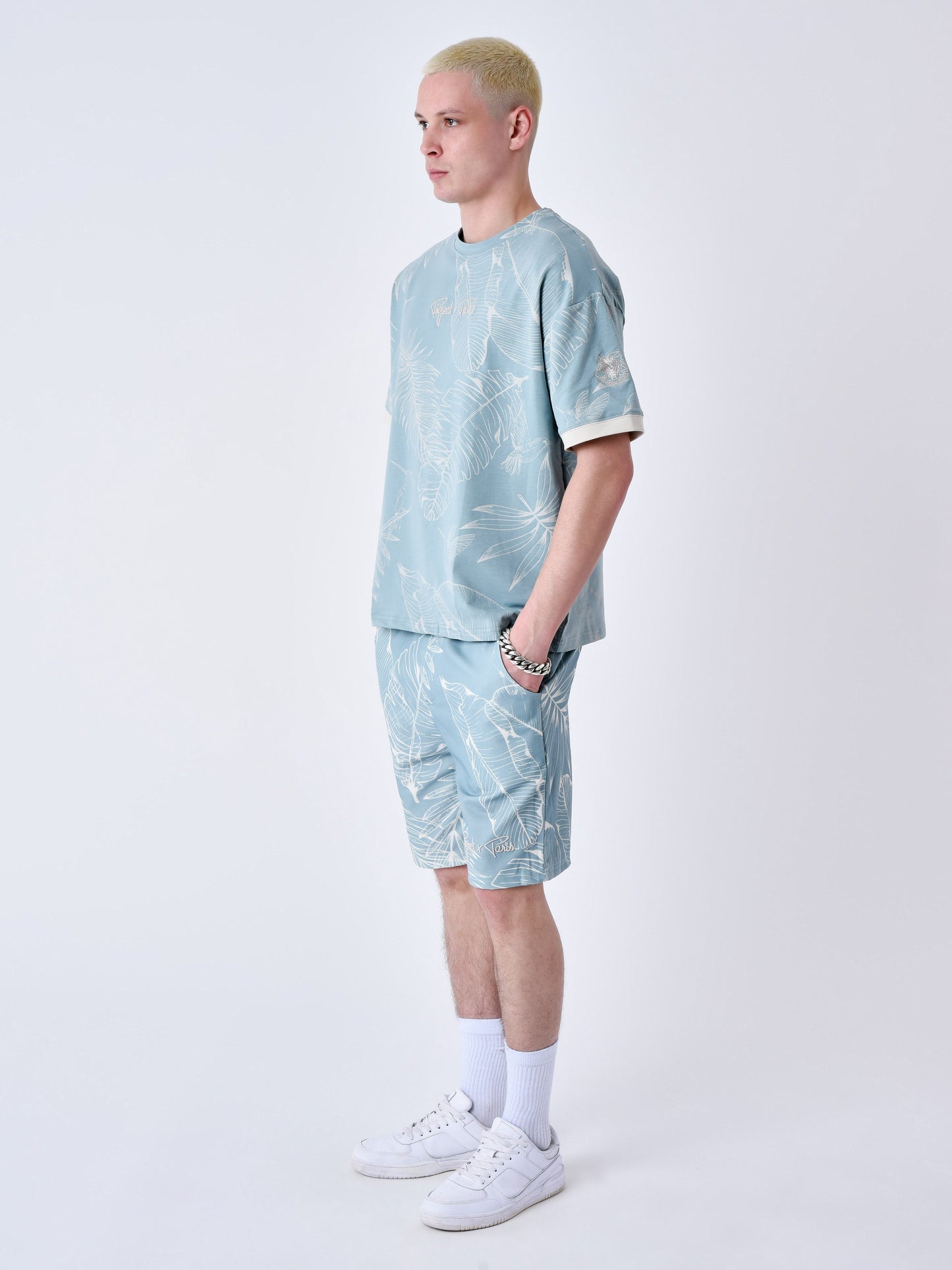t-shirt-imprime-luxuriant-bleu-vert