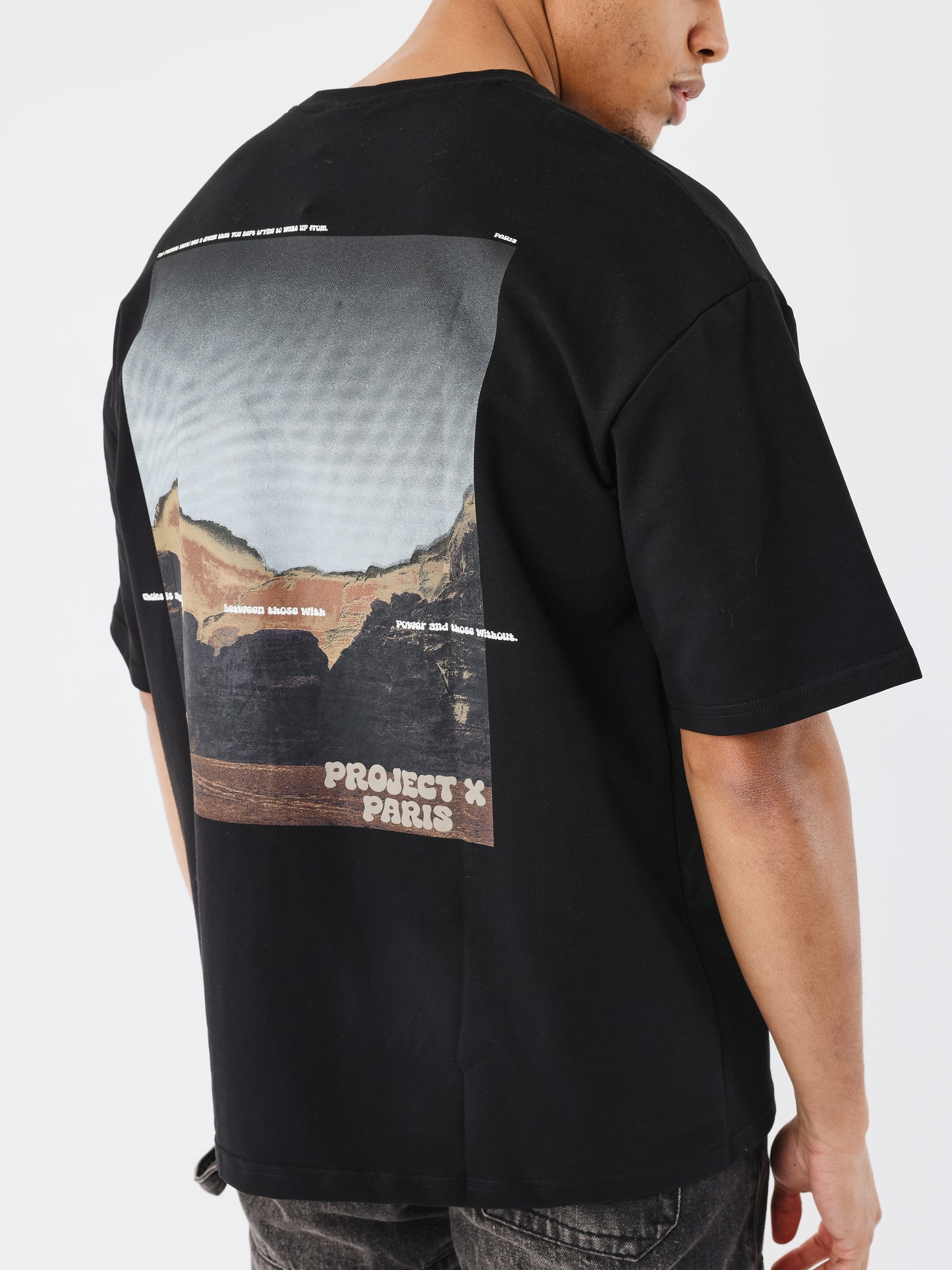 t-shirt-motif-canyon-noir