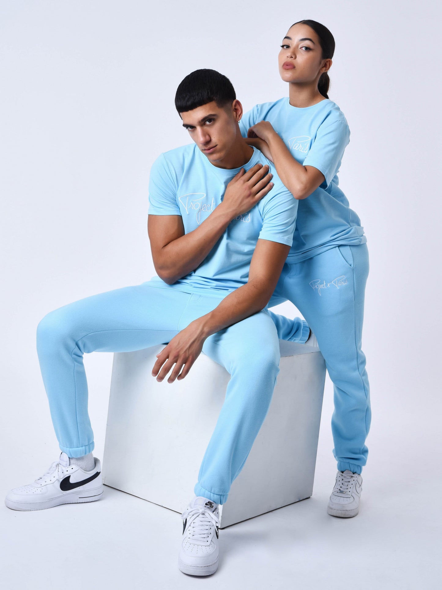 tee-shirt-basic-broderie-logo-project-x-paris-cyan