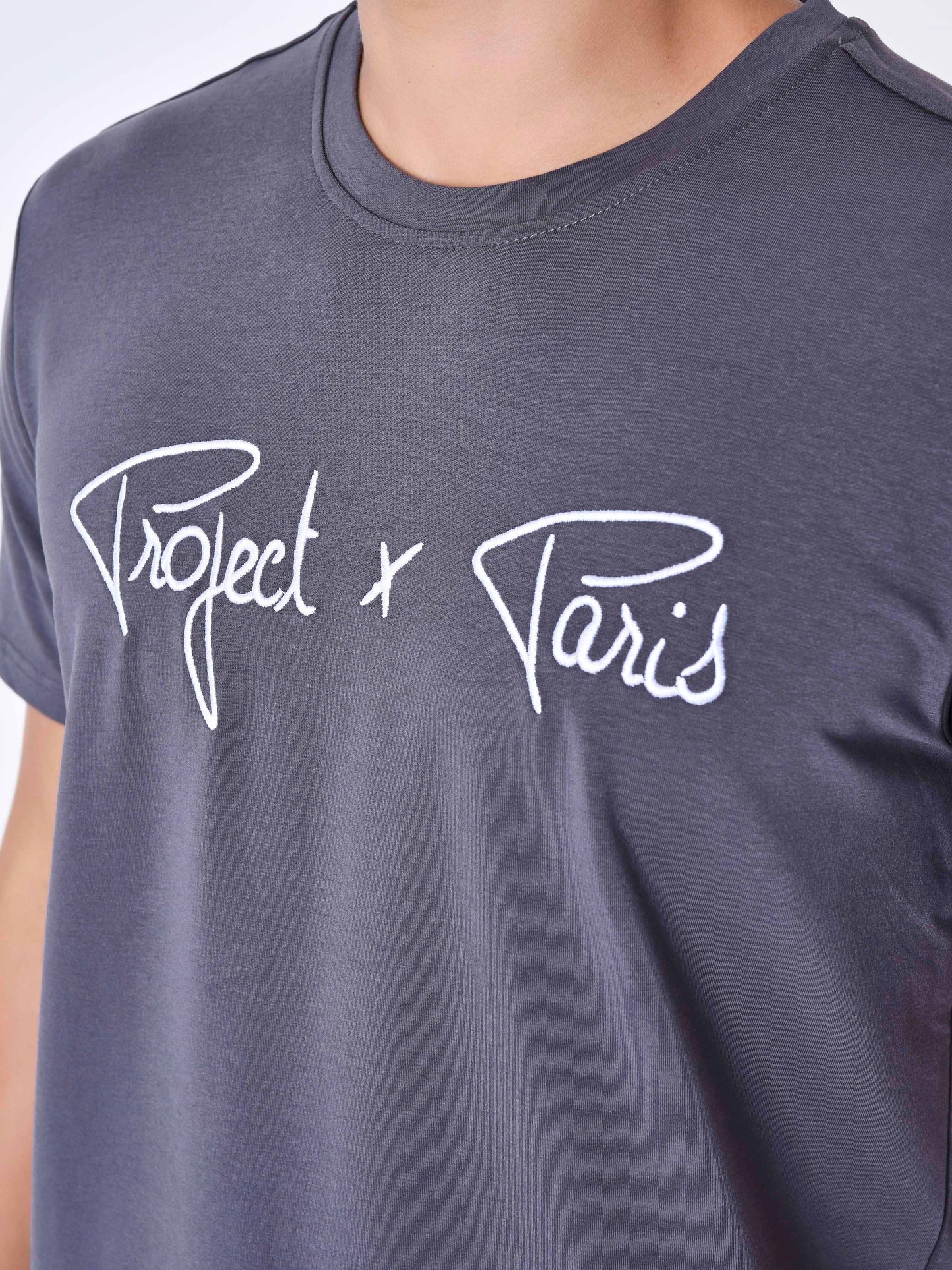tee-shirt-basic-broderie-logo-project-x-paris-anthracite