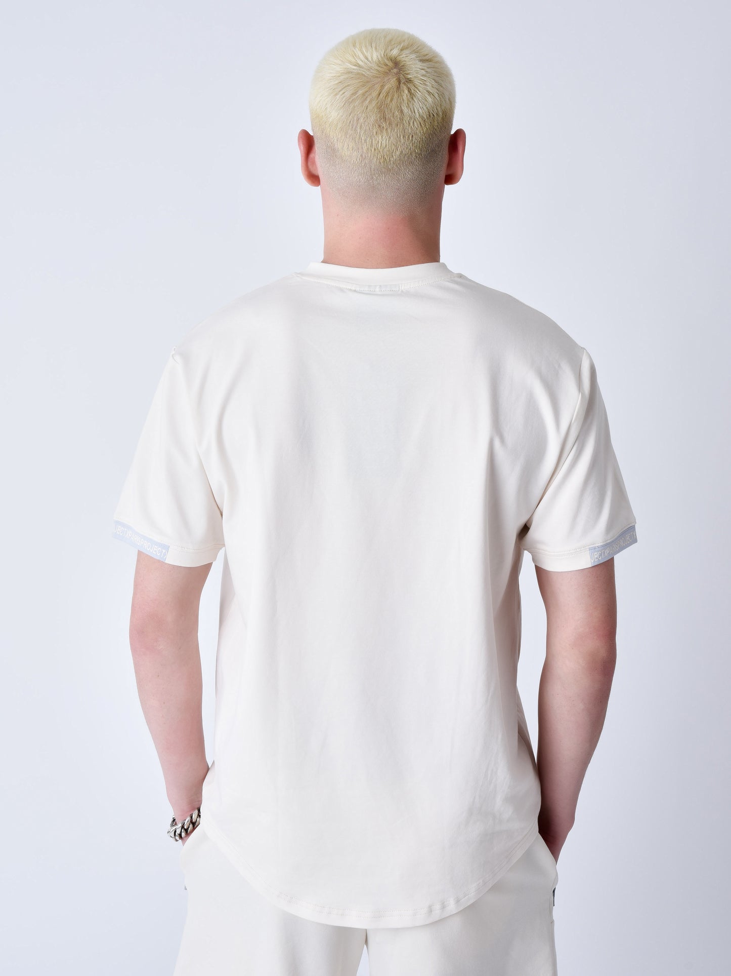 tee-shirt-uni-avec-bande-logo-craie