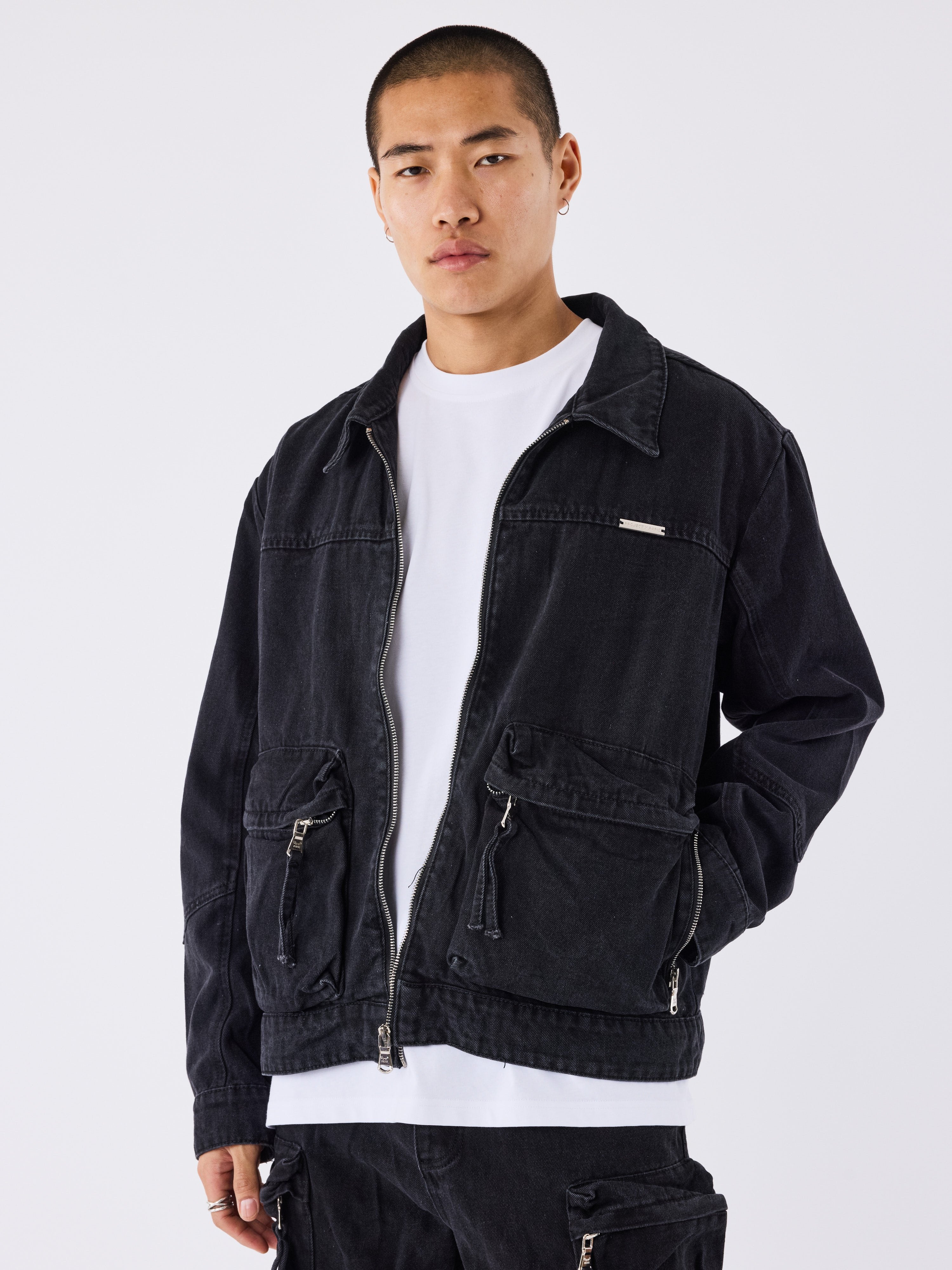 Veste Beams Noir Taille M – Velours Côtelé – Occasion Très Bon état – Style Homme