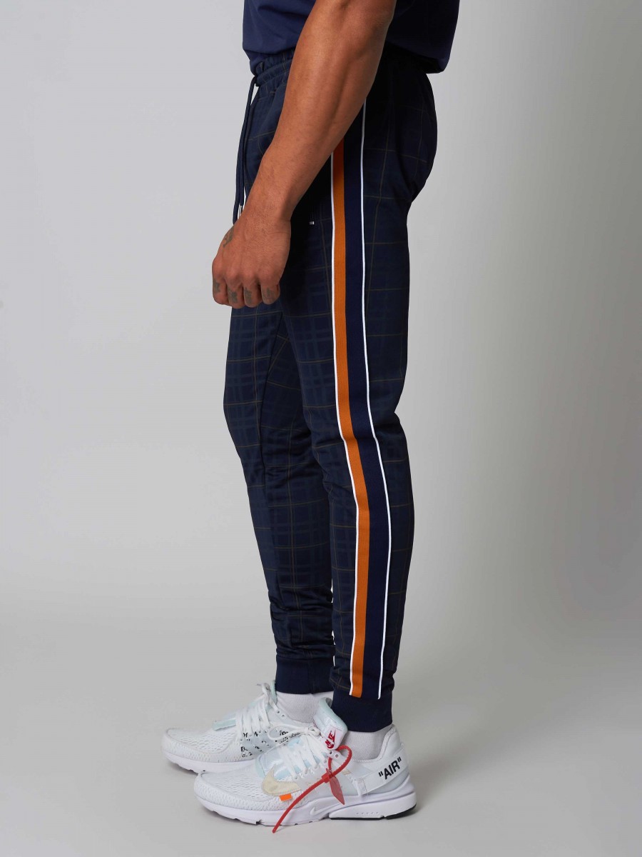 Jogging pants with colorful stripes