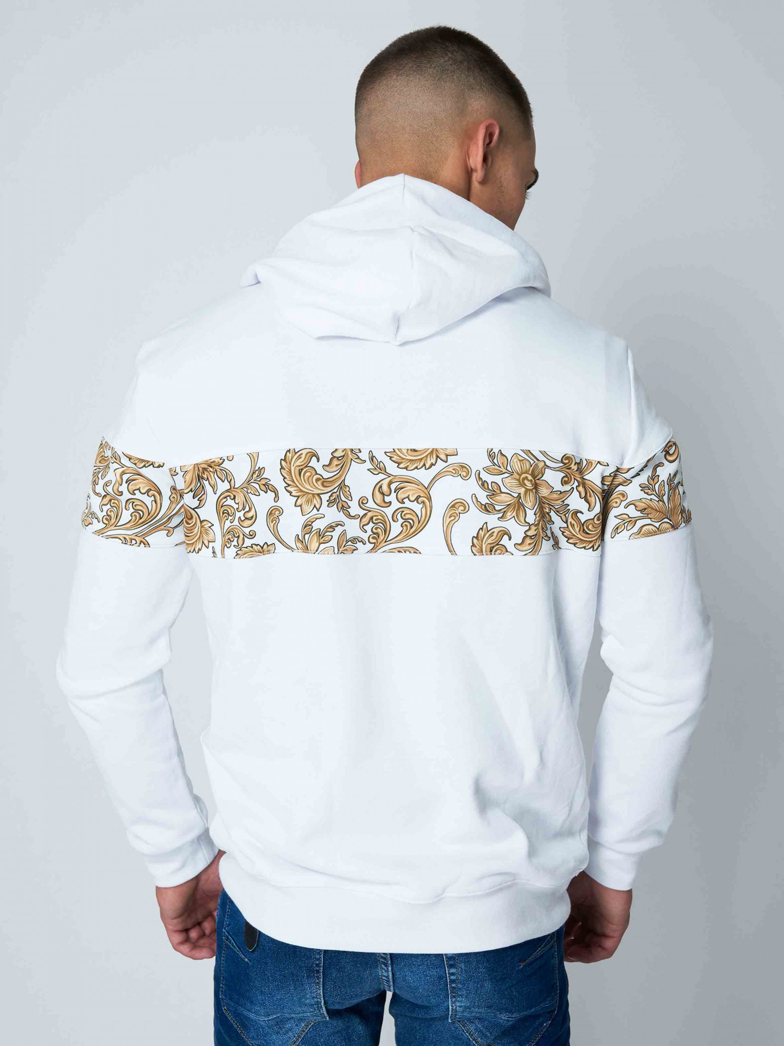 Baroque print hoodie Project X Paris