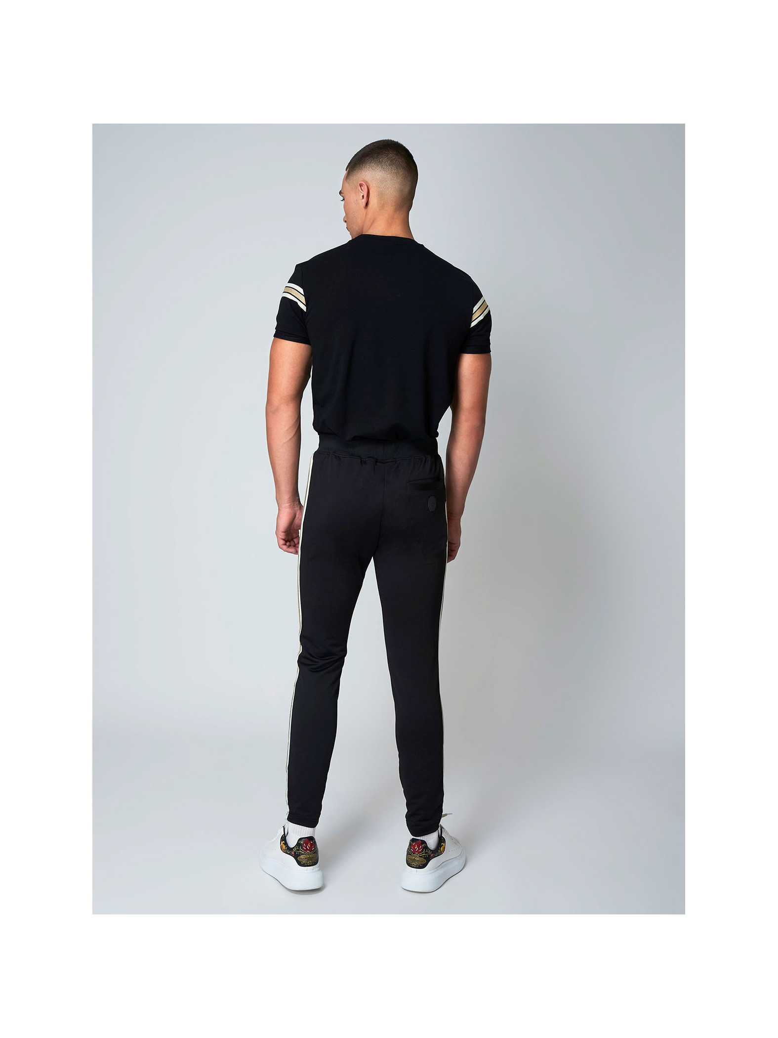 Pantalon de jogging à bandes dorées Homme Project X Paris