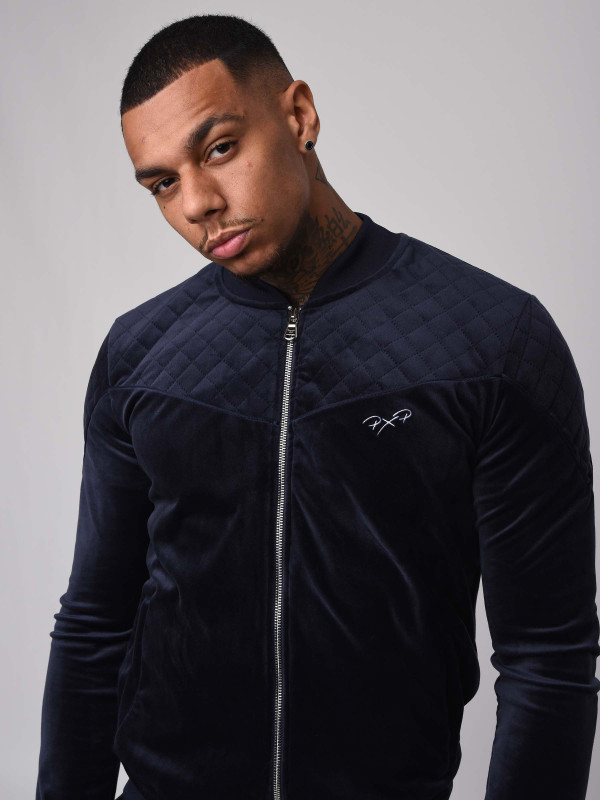 Veste col teddy en velvet Homme Project X Paris