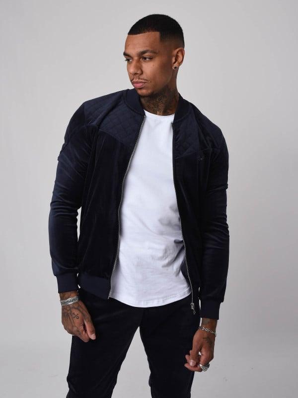 Veste col teddy en velvet Homme Project X Paris