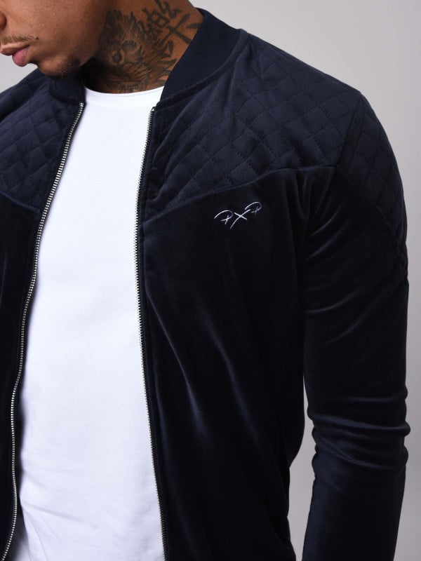 Veste col teddy en velvet Homme Project X Paris