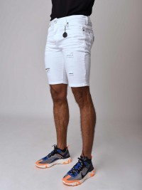 Skinny Denim Shorts With Rips Project X Paris