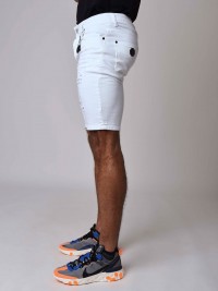 Skinny Denim Shorts With Rips Project X Paris
