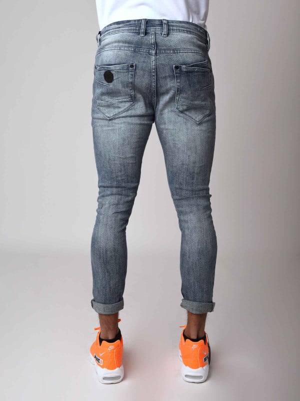 Jean bleu délavé coupe skinny Homme Project X Paris