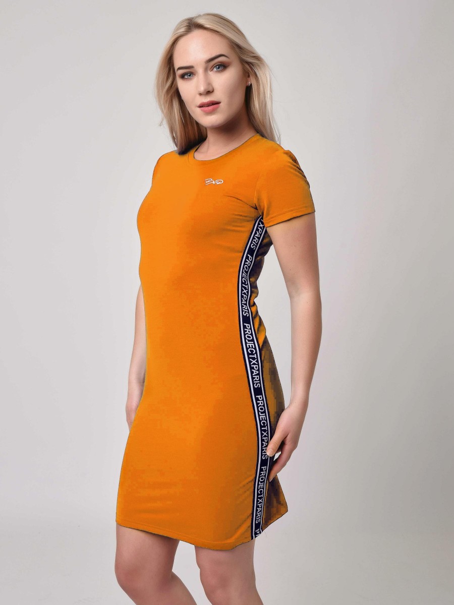 Short sleeve dress - Orange