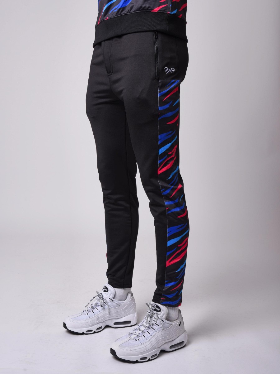 Jogging pants with savannah inset on side
