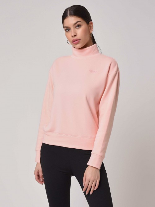 Thick turtleneck sweater - Rose