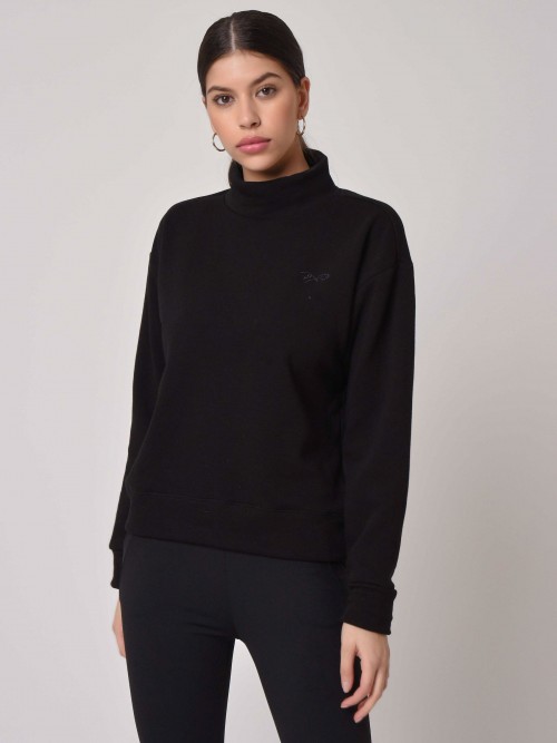 Thick turtleneck sweater - Black