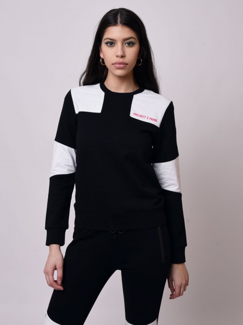 Color-block sweatshirt - Black