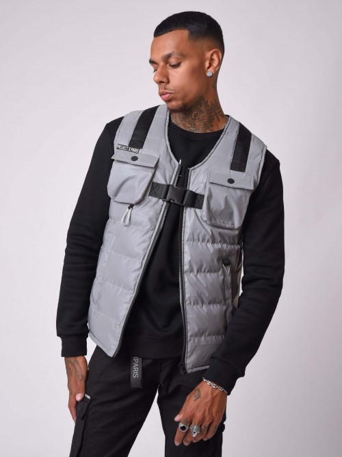 Quilted utility Vest - Reflective